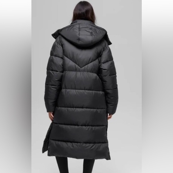 NWT Women's Alo Gold Rush Trench Black Puffer Coat - Picture 5 of 10